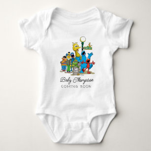 Vintage Sesame Street Nyfödd bebis kommer snart T Shirt
