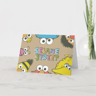 Vintage Sesame Street Vänner Kort