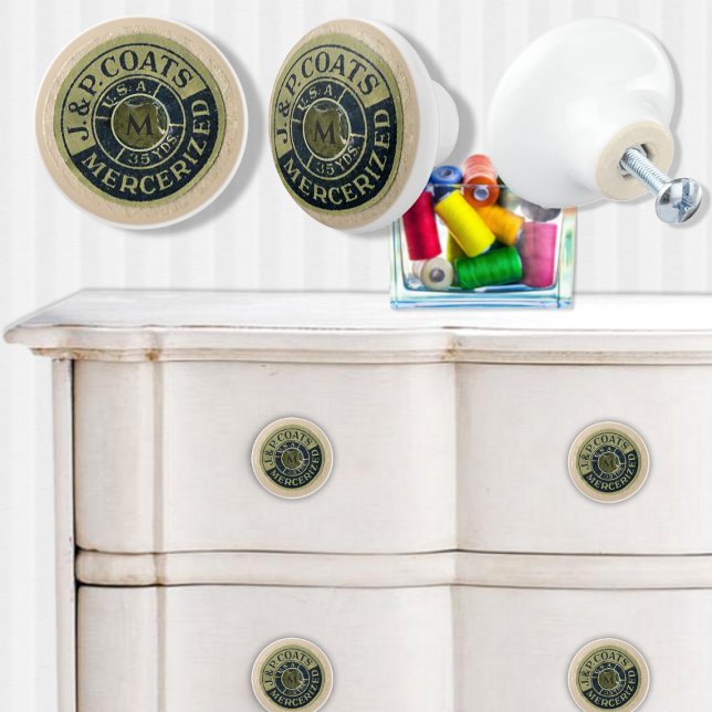 Vintage Sewing Ephemera Knopp (Skapare uppladdad)