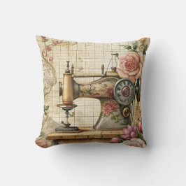 Vintage Sewing Machine Kudde