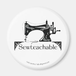 Vintage Sewing Machine, Sewteachable Magnet