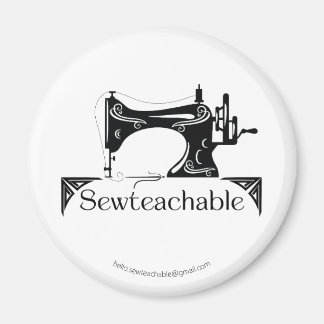 Vintage Sewing Machine, Sewteachable Magnet
