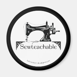Vintage Sewing Machine, Sewteachable Magnet