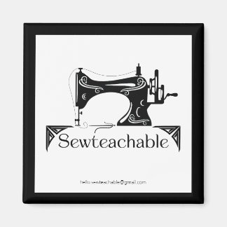 Vintage Sewing Machine, Sewteachable Magnet