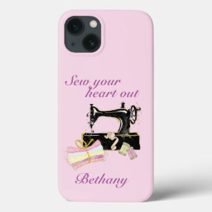 Vintage Sewing Maskin Quote Rosa