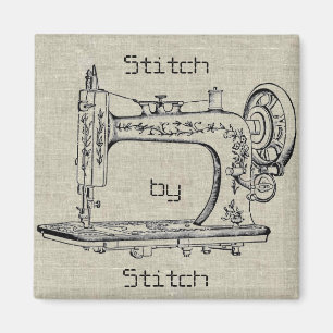 Vintage Sewing Maskin Stitch by Stitch Magnet