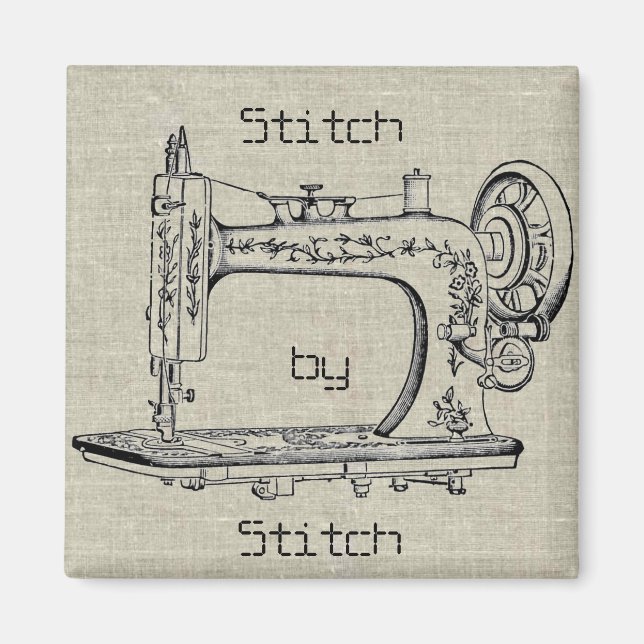 Vintage Sewing Maskin Stitch by Stitch Magnet (Framsidan)