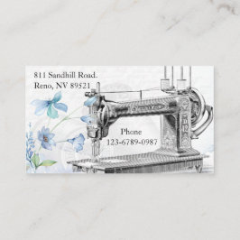 Vintage Sewing Maskin Visitkort