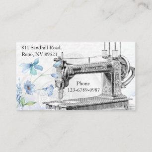 Vintage Sewing Maskin Visitkort