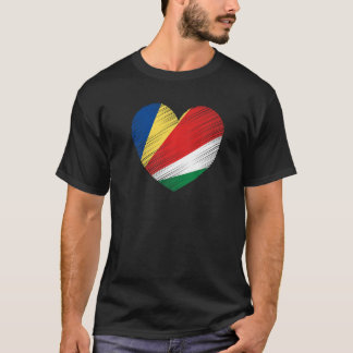 Vintage Seychellernas stöd för Pride av Flagga T Shirt