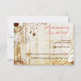 Vintage Shabby chic Blommigt  Wood Reception OSA