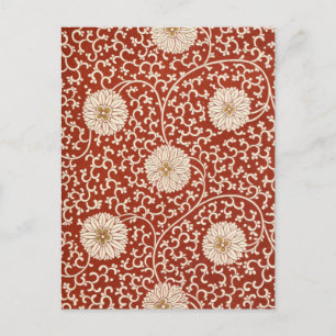 Vintage Shabby chic Flowers Vykort