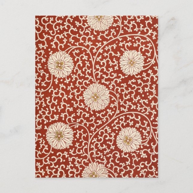 Vintage Shabby chic Flowers Vykort (Framsida)