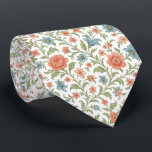 Vintage Shabby chic Fransk Blommigt Art Mönster Slips<br><div class="desc">Den här unika nektin har en attraktiv, contemporary Fransk shabby chic mönster. Den visar en botanisk blommigt med vackert arrangerad pastellkoral och orange röd ros, blå lök och grönt löv mot en skarp vit bakgrund. Denna distinkta och snyggt är idealisk för professionellen och den sofistikerade affärsmannen, skapar den både på...</div>