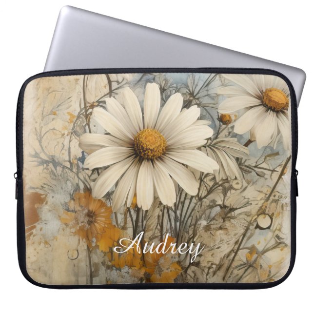 Vintage Shabby chic Laptop Fodral (Framsidan)