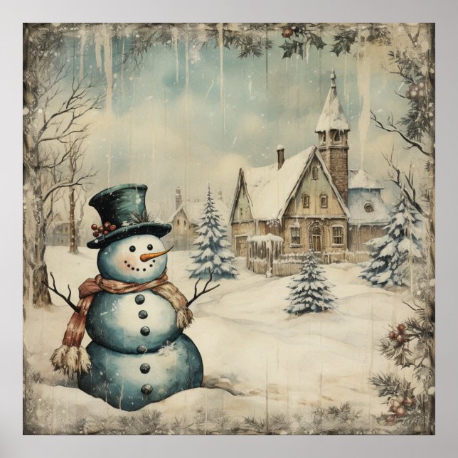 Vintage Shabby chic Poster (Framsidan)