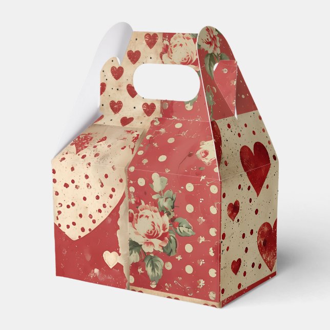 Vintage shabby chic presentaskar (Framsidan Sidan)