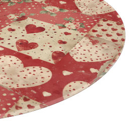 Vintage Shabby chic Red Patchwork Mönster