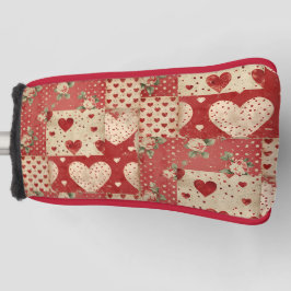 Vintage Shabby chic Red Patchwork Mönster