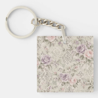 Vintage Shabby Chic Rosa och Lavendelrosor Ländkud