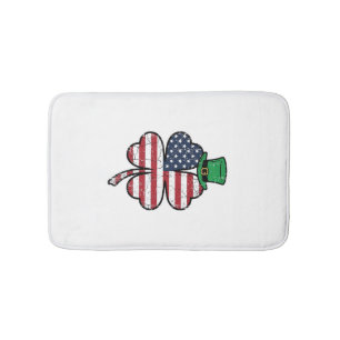 Vintage Shamrock Flag St. Patricks Day Badrumsmatta