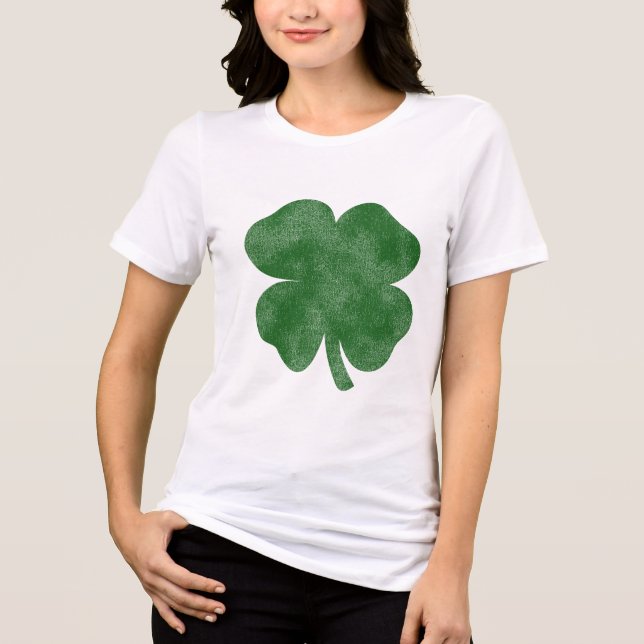 Vintage Shamrock T Shirt (Framsida)