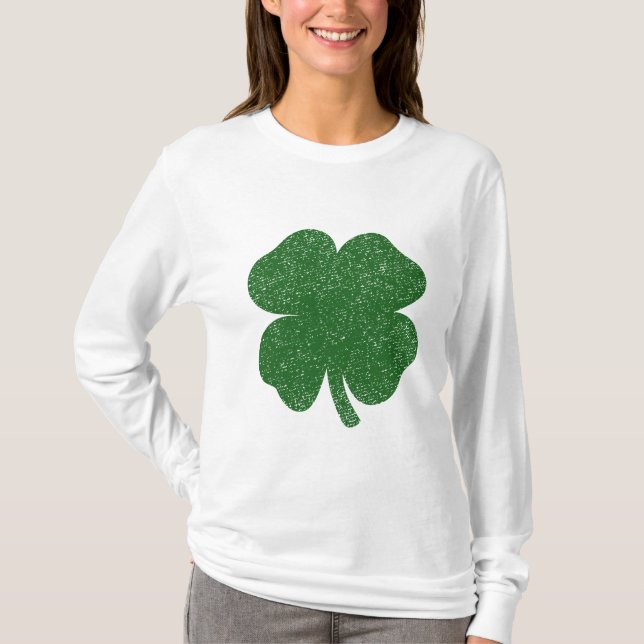 Vintage Shamrock T Shirt (Framsida)