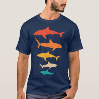 Vintage Shark Animal Lover Zookeeper Retro Stil T Shirt