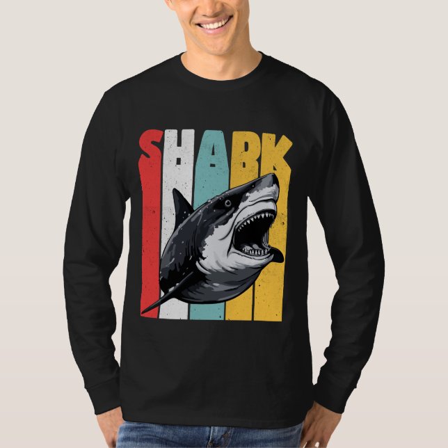 Vintage Shark T Shirt (Framsida)