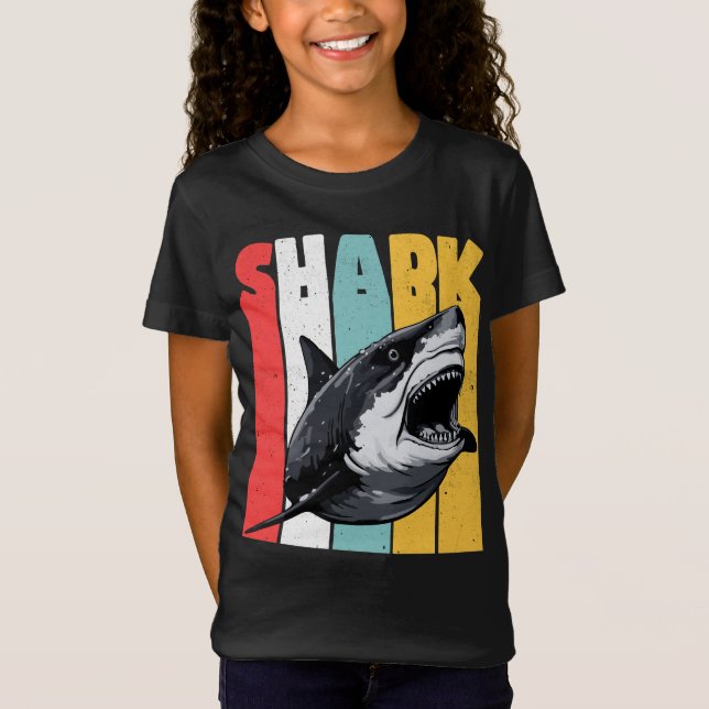 Vintage Shark T Shirt (Framsida)