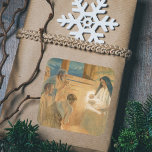 Vintage Shepherds för kristen julanpassning Fyrkantigt Klistermärke<br><div class="desc">Adoration of the Sheperds (1891-1892) by Albert Edelfilt. Ett exempel på den Underbara vintagens religiösa, kristna katolska julhelgar, som visar den unge Jesus Kristus, Guds son, med hans Heliga Mor, den välsignade jungfru Mary, i Betlehem. Shepherdsen kom till Baby Jesus i stormen under Heligan Natten av hans födelse. Kristmas-dekal för...</div>