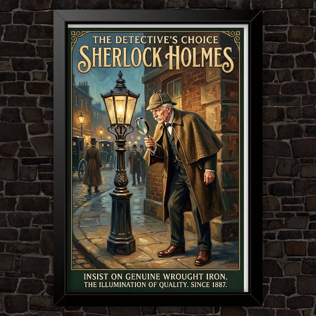 Vintage Sherlock Holmes-reklam Poster (Skapare uppladdad)