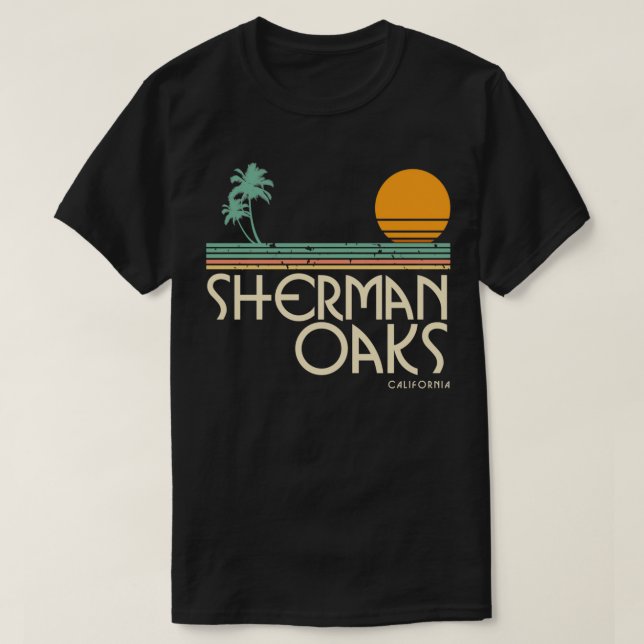 Vintage Sherman Oaks California Pullover  T Shirt (Design framsida)