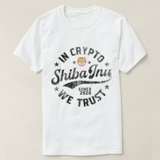 Vintage Shiba Inu Crypto Design T Shirt