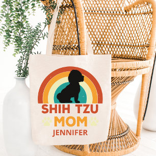 Vintage Shih Tzu Hund Mamma Sunset Personlig Tygkasse