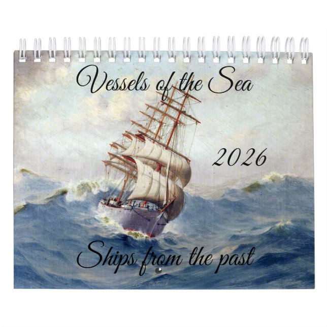 Vintage Ships Calendar Kalender (Omslag)