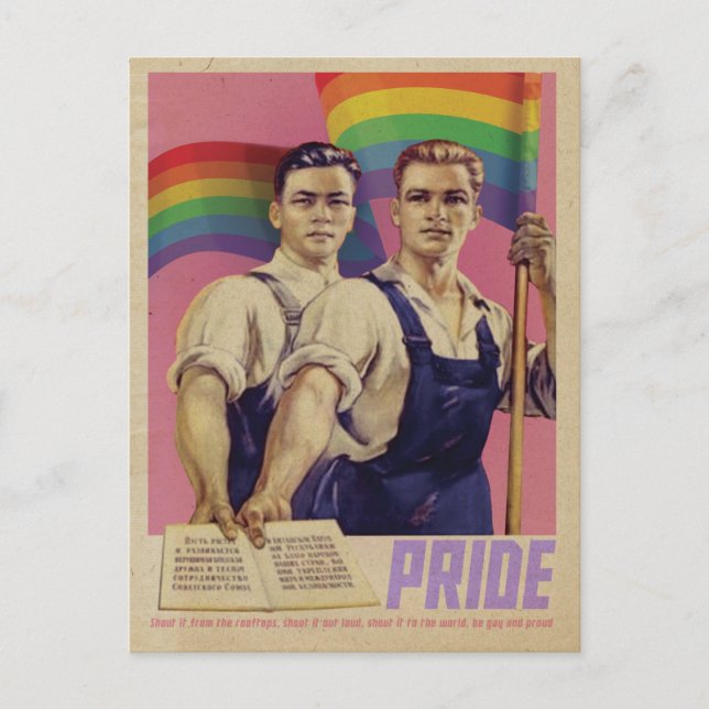 Vintage SHON IT Pride vycard Vykort (Framsida)