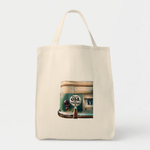 Vintage shoppingbag billöverklistring tygkasse