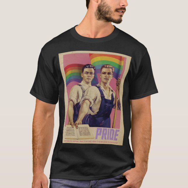 Vintage SHOUT IT Pride T-Shirt (Framsida)