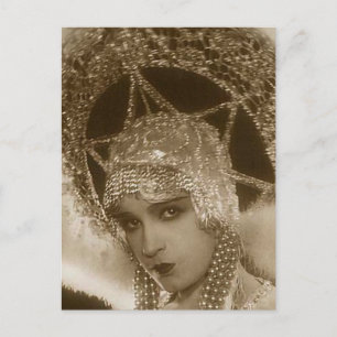 Vintage Showgirl Vykort
