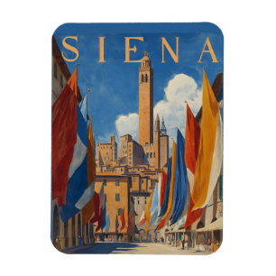 Vintage Siena Italienska resor Magnet