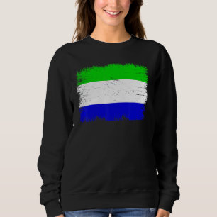 Vintage Sierra Leone Flag Sierraleonska självständ T Shirt