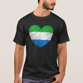 Vintage Sierra Leone Sierra Leonean Flagga Pride S T Shirt