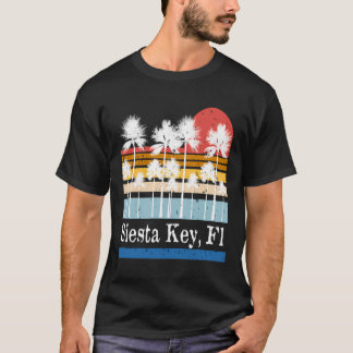 Vintage Siesta Nyckel Florida Beach Surfa Handflat T Shirt