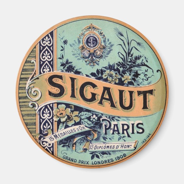 Vintage Sigaut-annonsering Magnet (Framsidan)