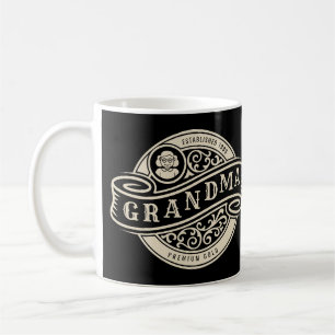 Vintage Sign Grandma-etablerad kaffe Mugg