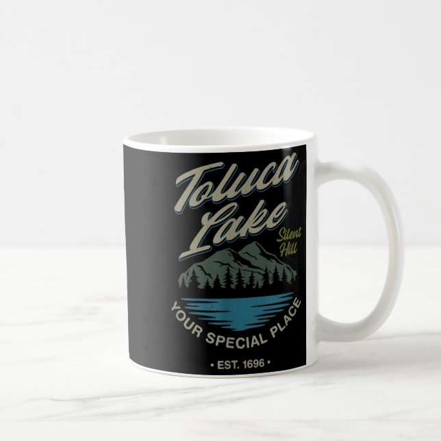 Vintage Silent Hill rolig spel Toluca Lake Kaffemugg (Höger)