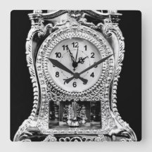 Vintage Silver Clock