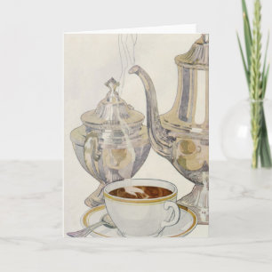 Vintage Silver kaffetjänst Kort