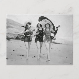 Vintage Singing Beach Besties Vykort